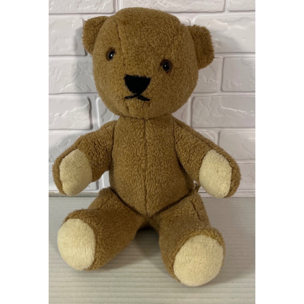 Carousel Teddy Bear Unisex 12in Brown Vintage Plush Stuffed Animal
